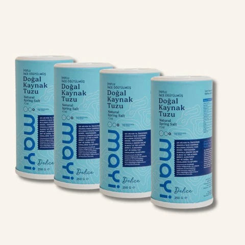 NATURAL SPRING SALT (FINE) 250 GR 4-PACK